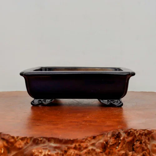 10″ Glazed Yixing Bonsai Pot (No. 2319a)