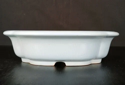 10″ Light Glazed Yixing Bonsai Pot (No. 2337d)