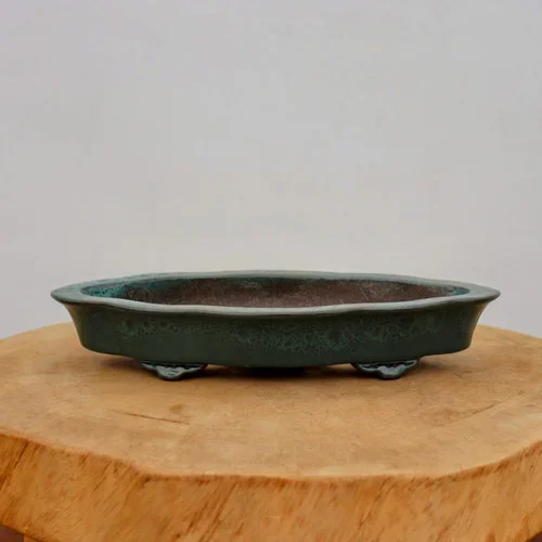 11-Inch Glazed Yixing Bonsai Pot (No. 2401c)