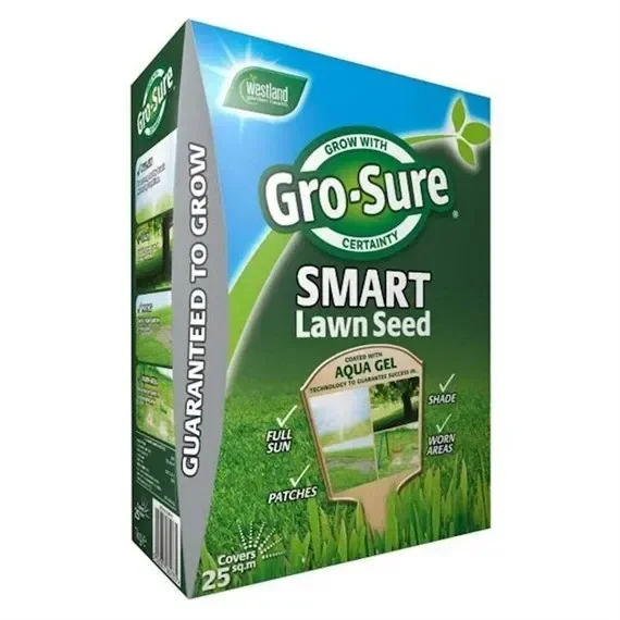 Gro-Sure Aqua Gel Coated Smart Grass Lawn Seed – 25 sq.m – 1kg (20500144)